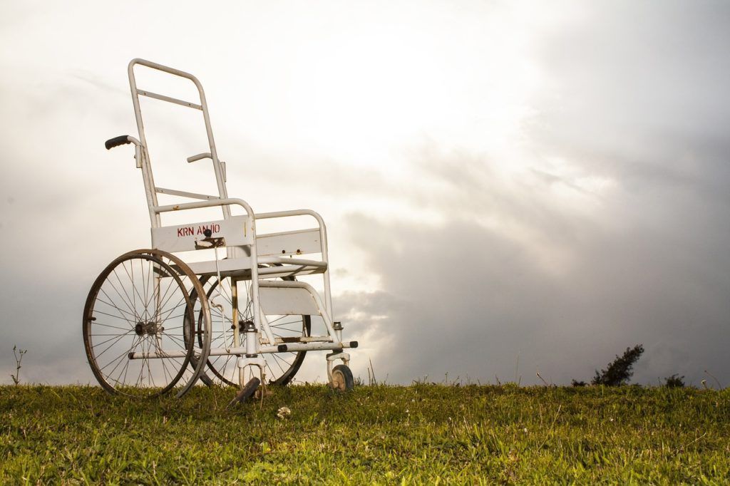 disabled, chair, engel